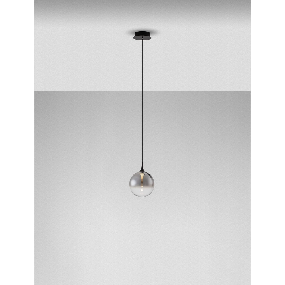 Suspension Orenda Verre fumé simple Lyora 5212017477606