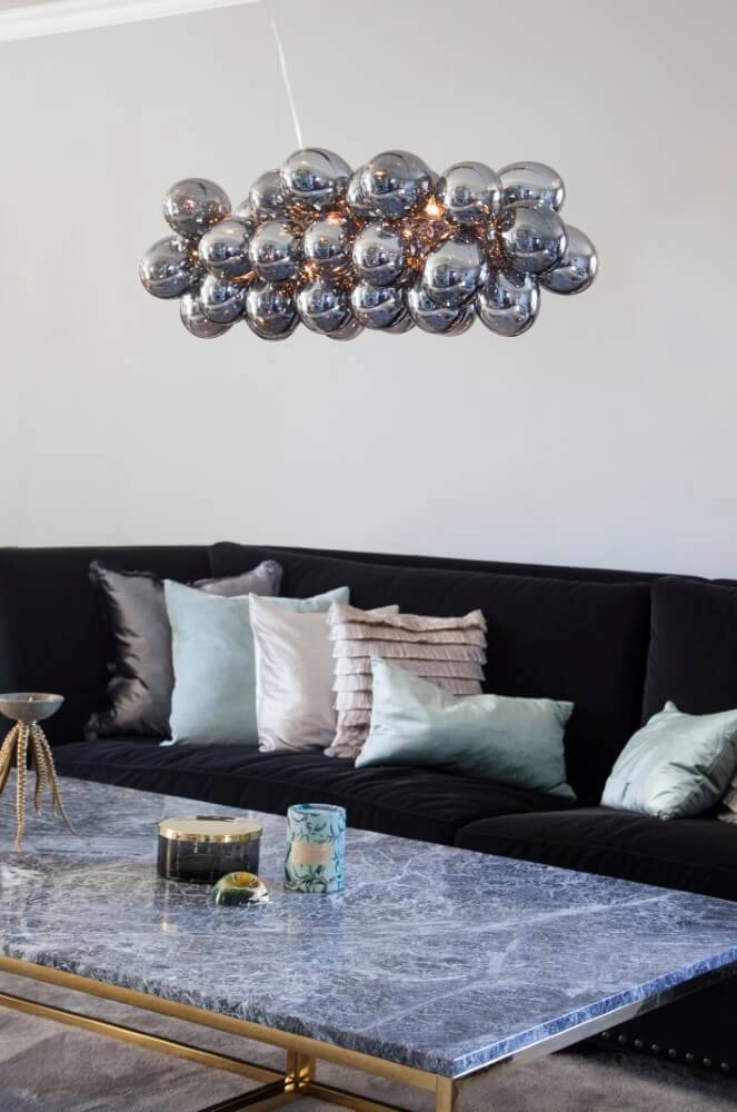 Lampe suspendue Gross verre fumé 80cm By Rydéns 7391741008817