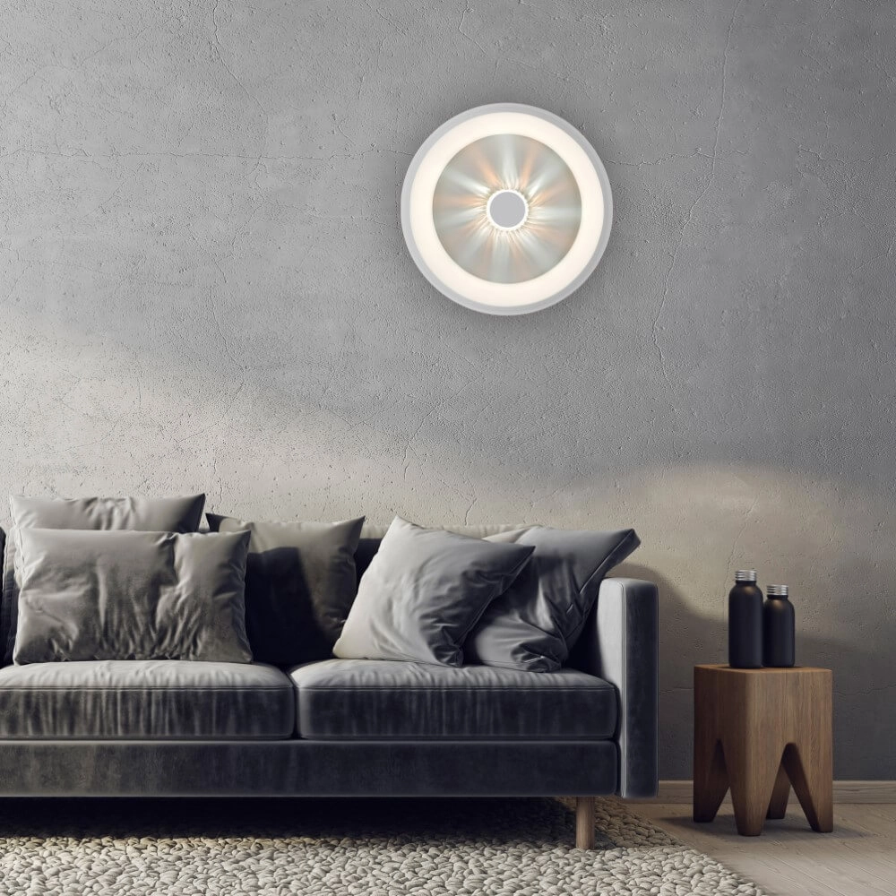 Plafonnier rond Vertigo blanc Ø 46,5cm Just Light 4043689994709