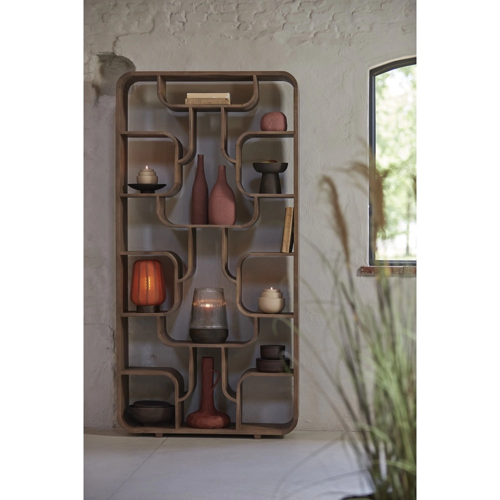 Lampe de chevet Bibury Ø 20cm - lin en terre cuite Light & Living 8717807794224