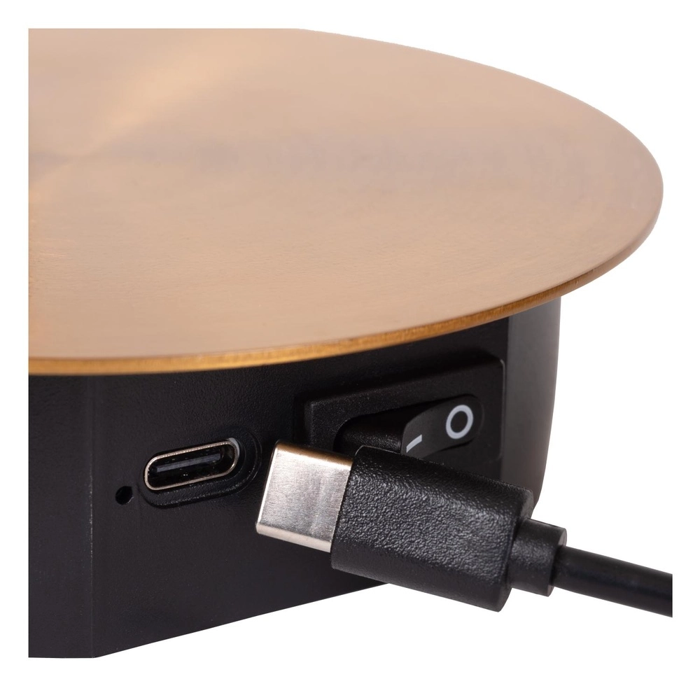 Lumière murale magnétique Jolijn Lampe de chevet rechargeable en or Lucide 5411212771346