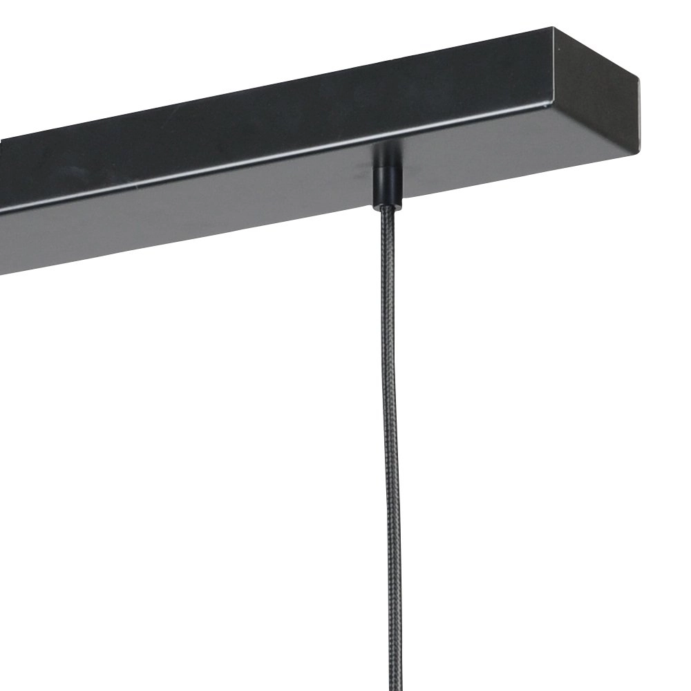 Lampe suspendue noire Pineapple 3 lumières avec verre clair Masterlight 8718121216867