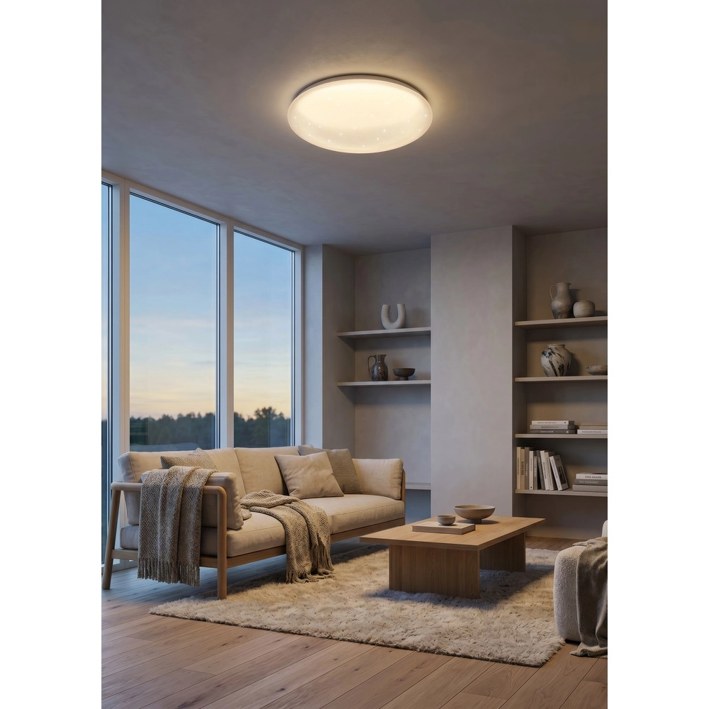 Éclairage de plafond Leno blanc Ø 48cm Trio 4017807704020