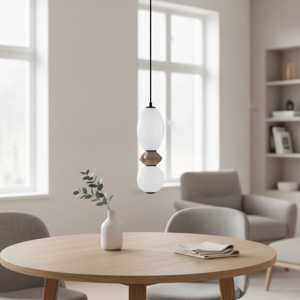 Suspension Pallina Blanc - Moka
