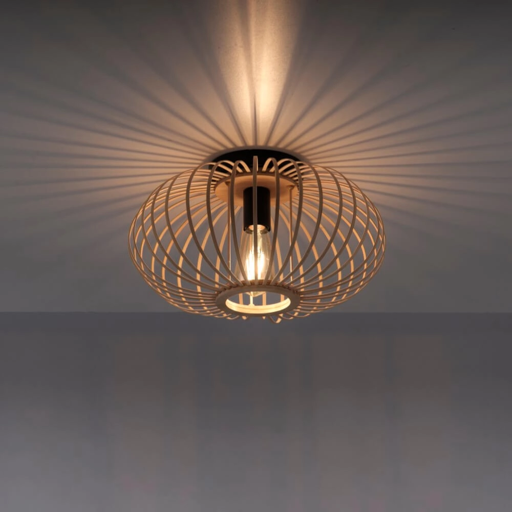 Lampe fil de bois Racoon Ø40cm Just Light 4043689984342