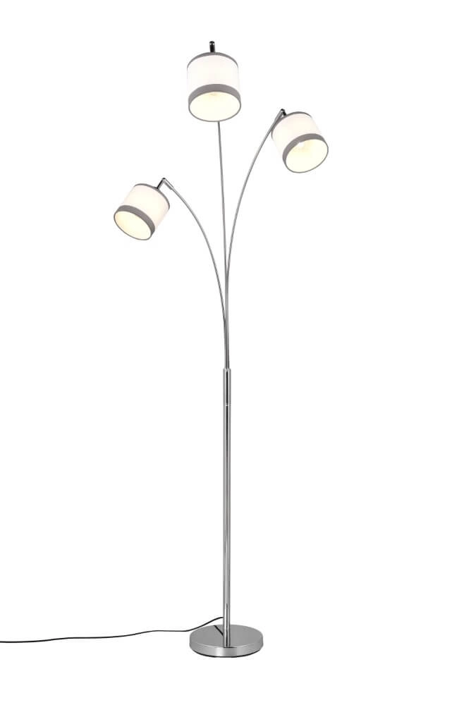 Lampe sur pied Davos blanc à 3 lumières Trio 4017807574296