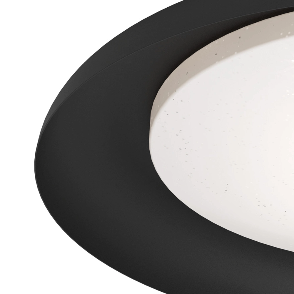 Plafonnier noir Penjamo Ø 46,5 cm Eglo 9002759997038