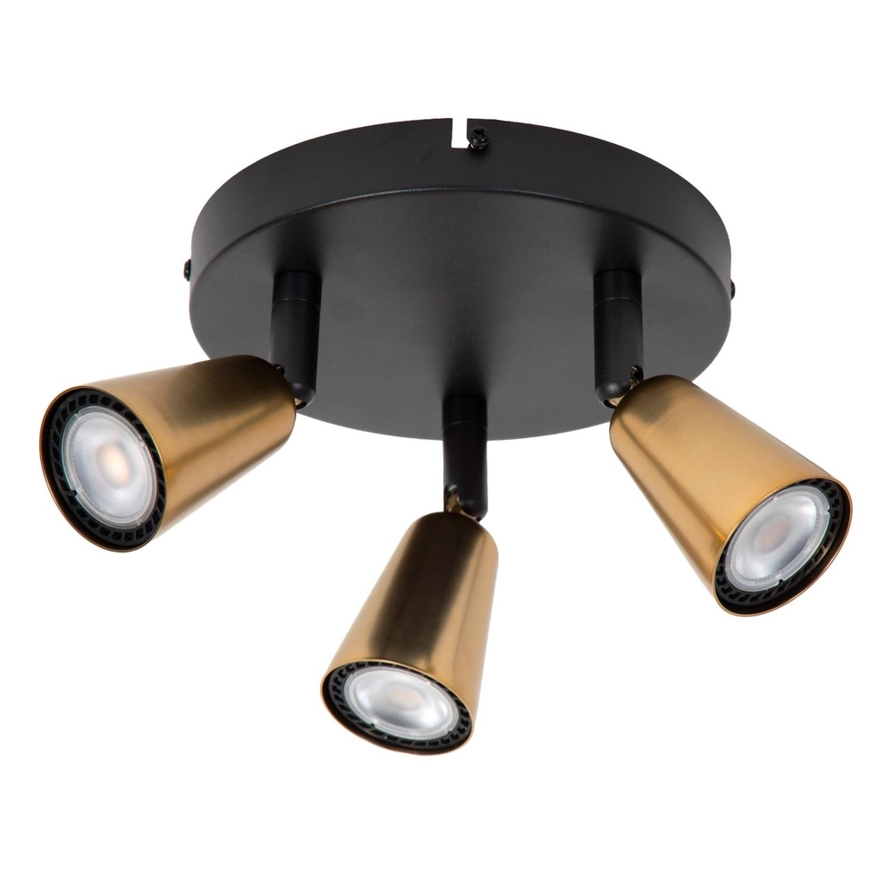 Projecteur de plafond Tiana Champagne 3 lumières