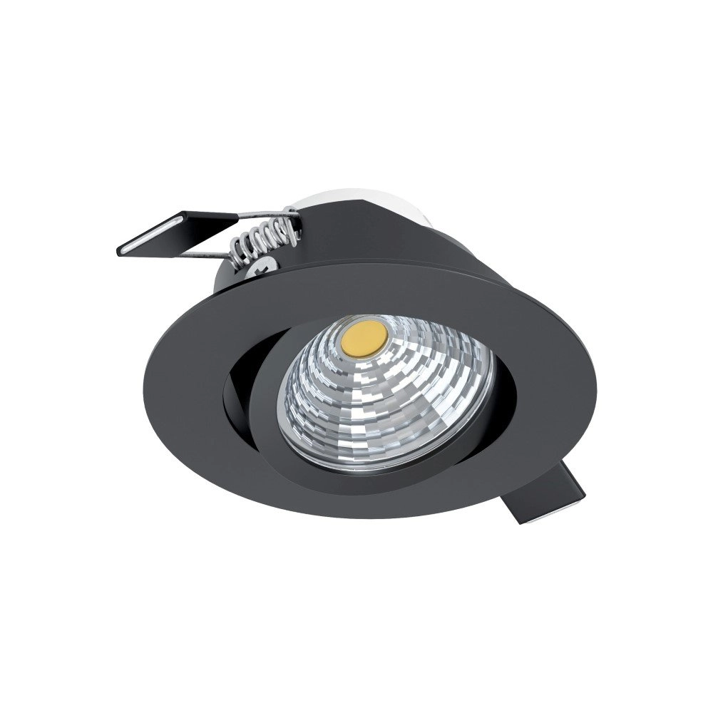 Spot LED réglable Saliceto rond - 6w - 2700K noir