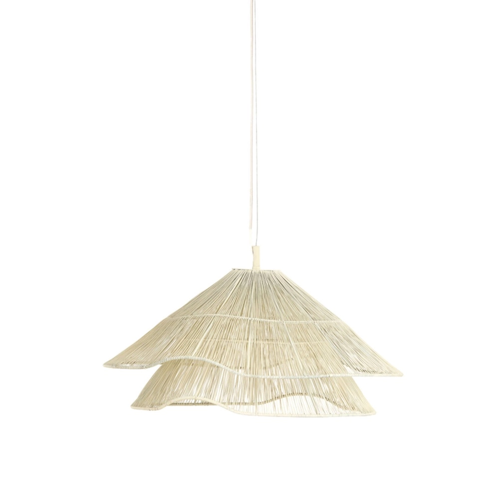 Lampe pendante Japandi Alameda blanc Ø 56 cm