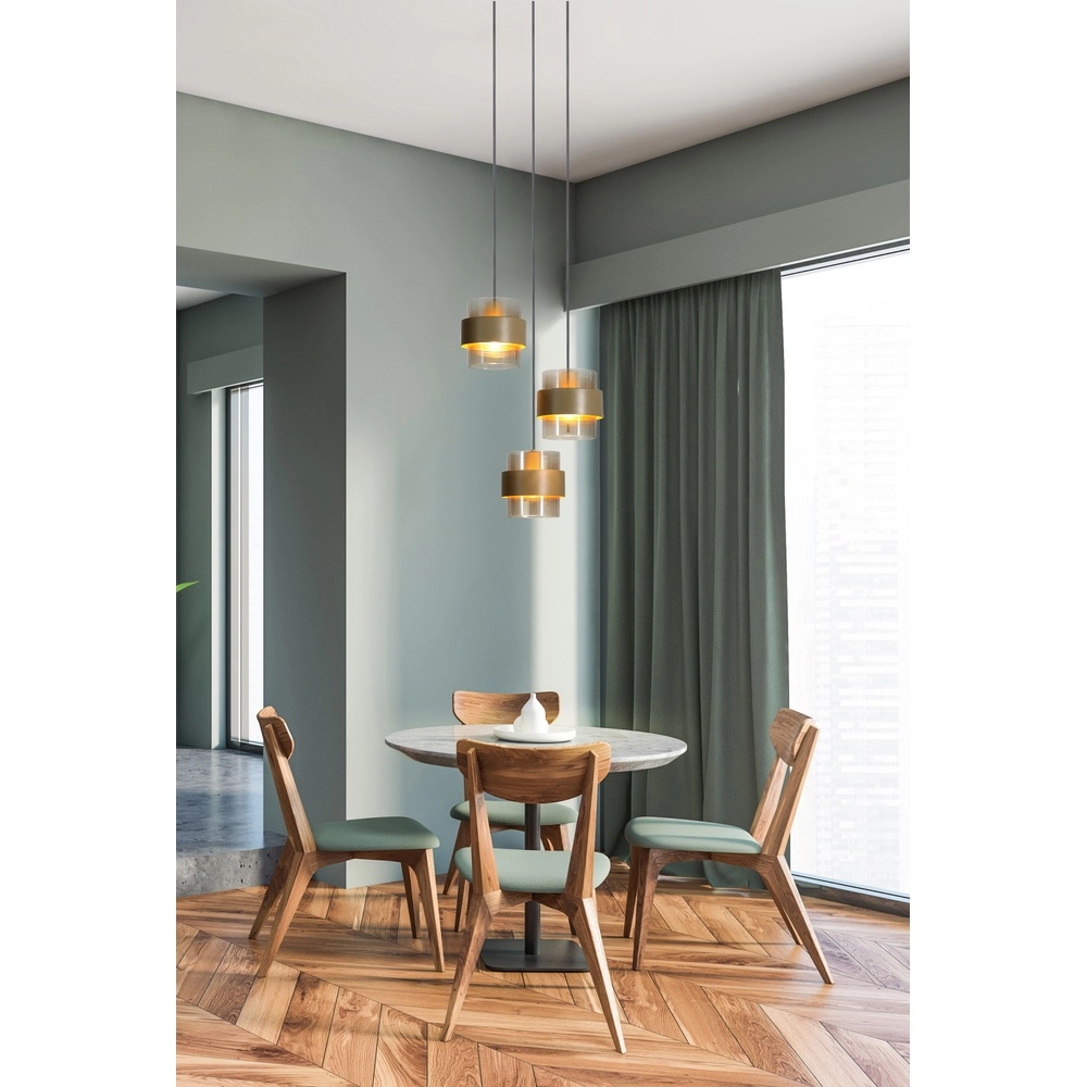 Suspension Royal 3-brun sable clair Searchlight 5053423296784