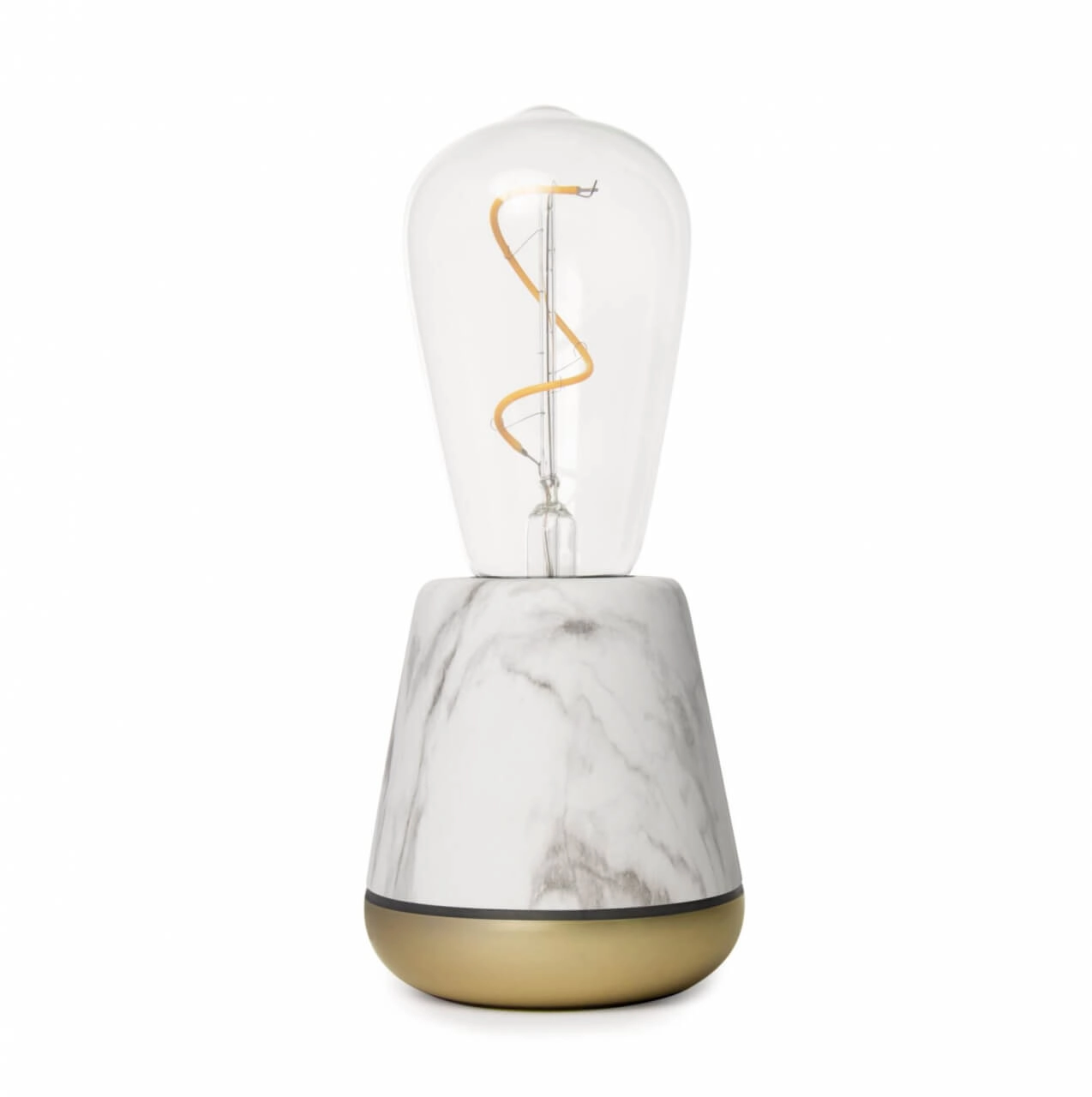 Lampe de table rechargeable One White Marble