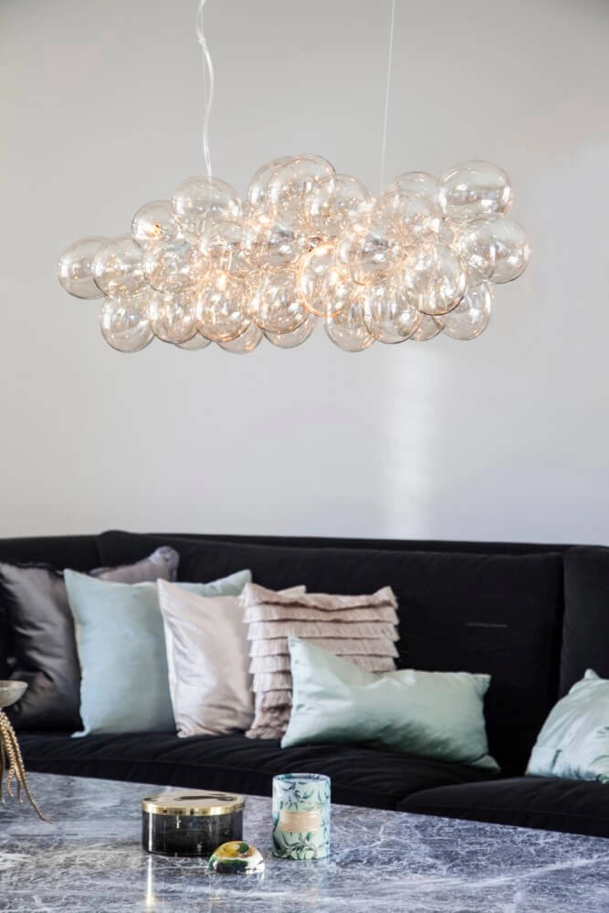 Lampe suspendue Gross verre ambré 80cm By Rydéns 7391741008800