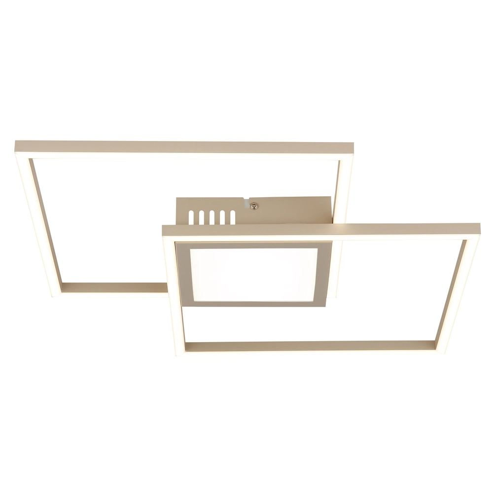Lampe de plafond élégante Saunders brun sable Globo 9007371590353