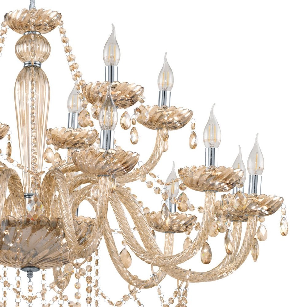 Lustre Basilano 18 lumières 100cm Eglo 9002759390952