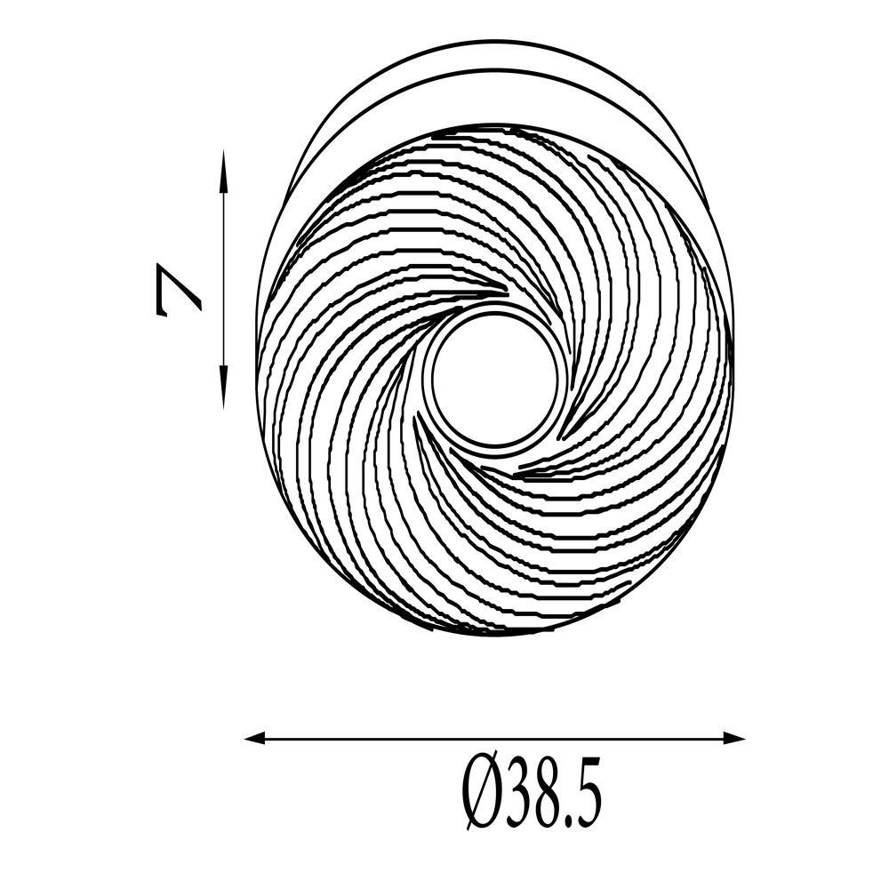 Plafonnier Aura Chrome et blanc Searchlight 5053423300047