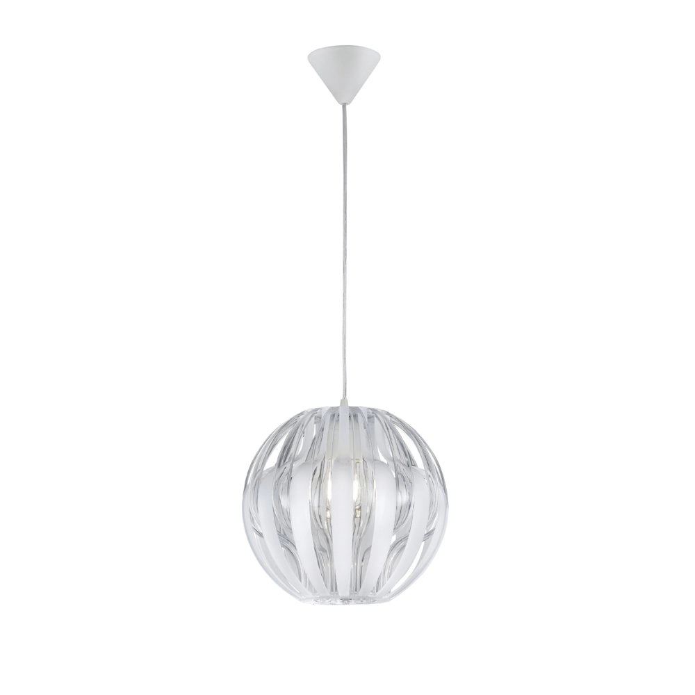 Lampe à suspension Pumpkin 30 cm blanc Trio 4017807346442