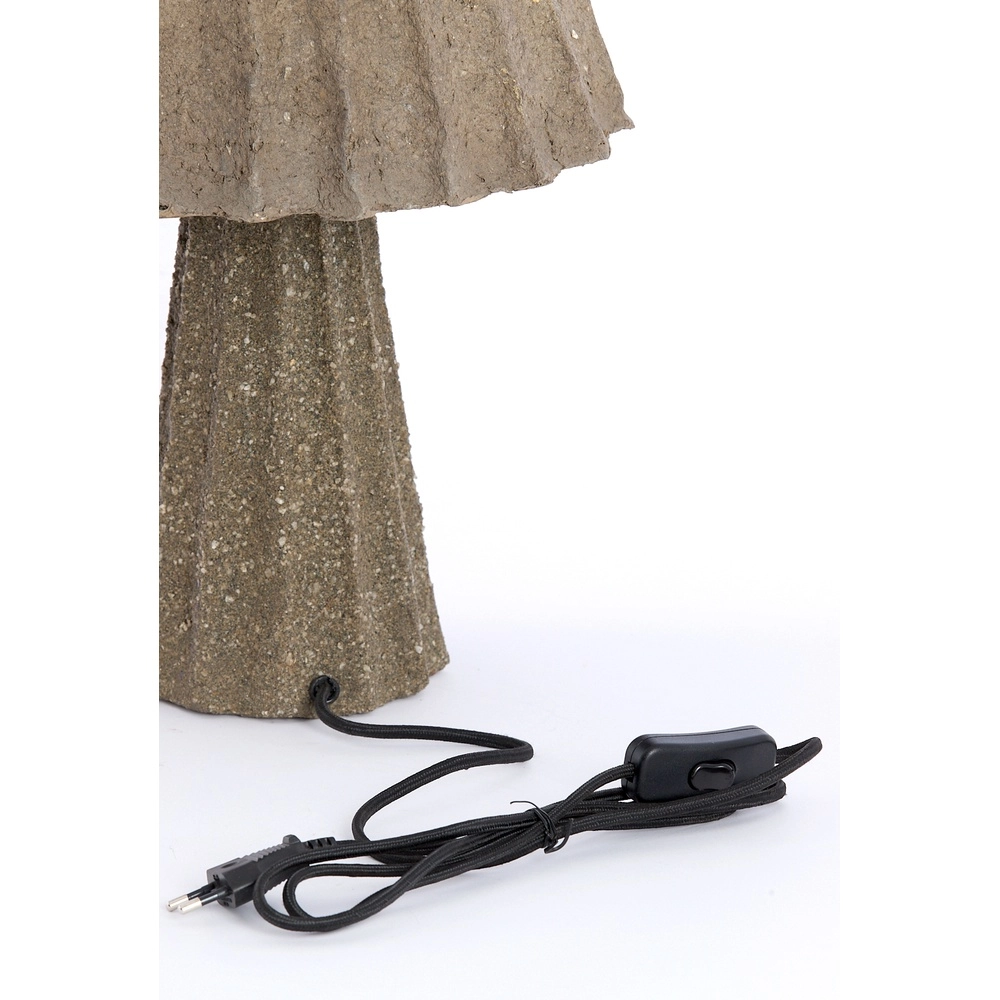 Lampe de table brute Christio Ø 36cm - gris foncé Light & Living 8717807795177