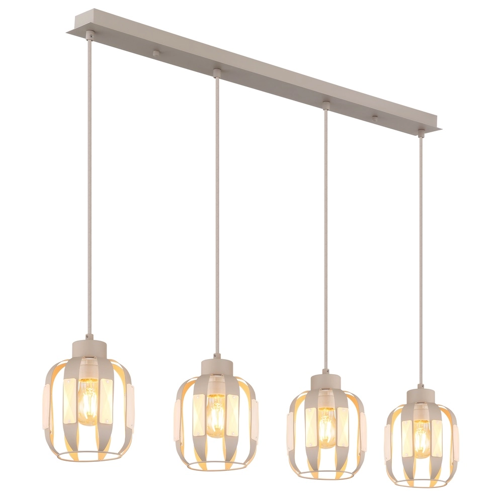Lampe pendante de salle à manger Arlen Marron sable à 4 tons clairs