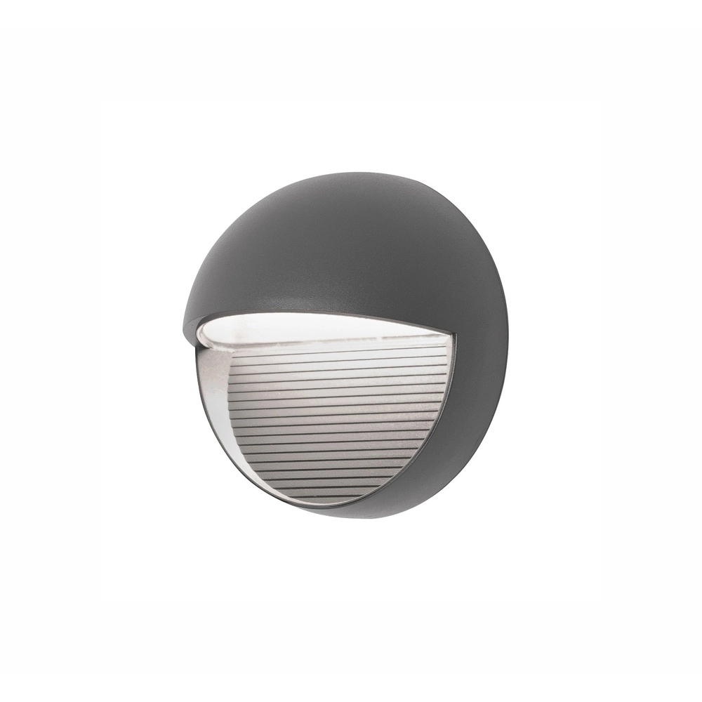 Applique murale ronde Krypton Ø 16cm gris Applique murale ronde Krypton Ø 16cm gris