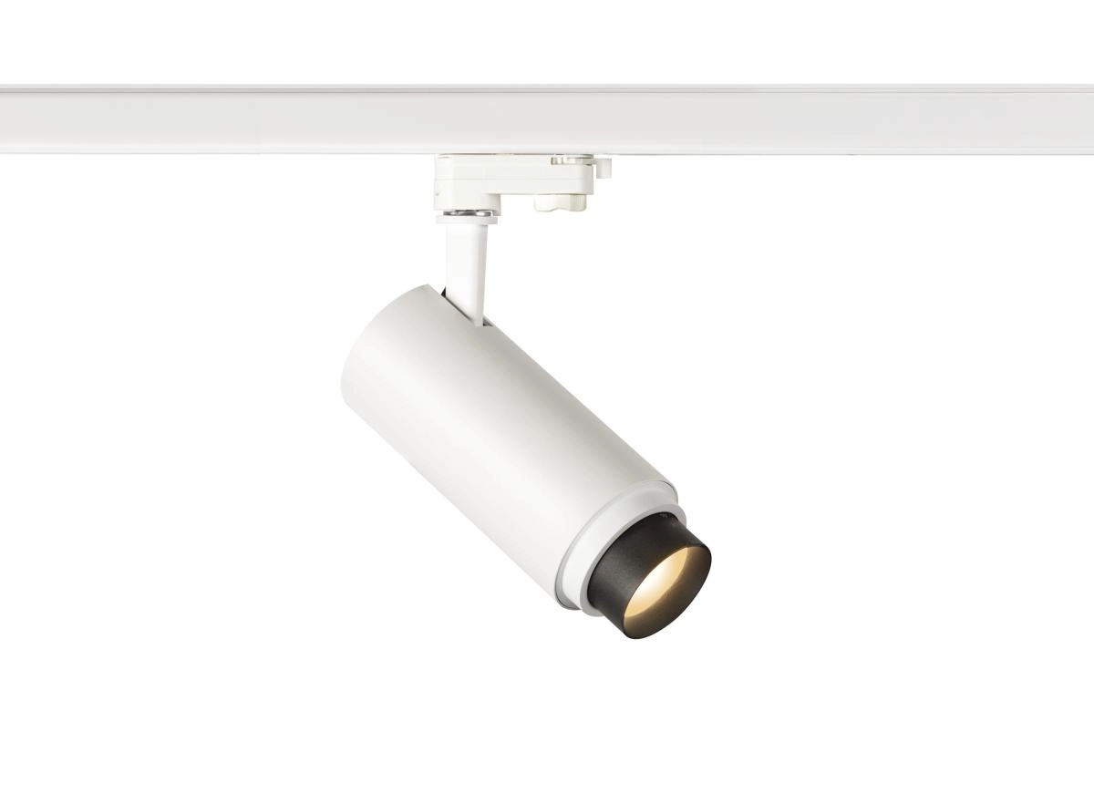 Railspot 3-phasé Numinos Zoom M blanc/noir 3000K - 15 deg