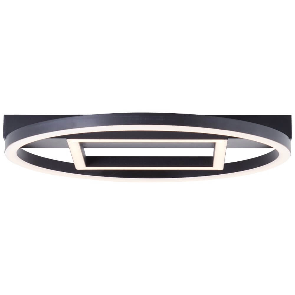 Plafonnier Maureen Ø 37cm avec carré noir Brilliant 4004353420085