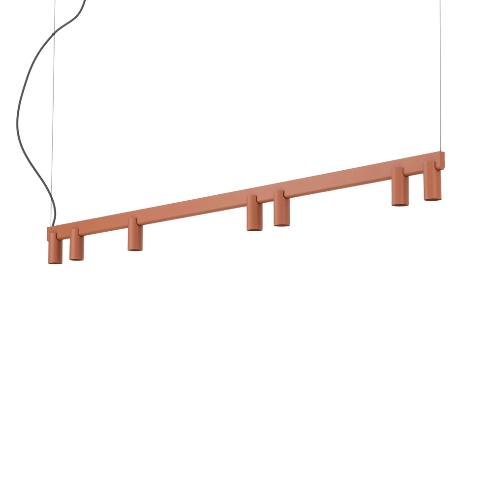 Lampe pendante de conception Fourty Terre cuite à 7 lumières