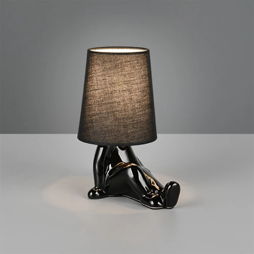 Lampe de table Huma Noir Trio 4017807682533