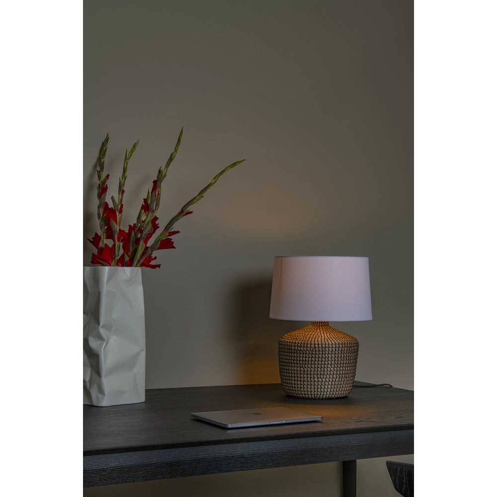 Lampe de table Ambala Ø 45 cm - herbiers bruns Premium by Lucide 5411212106117