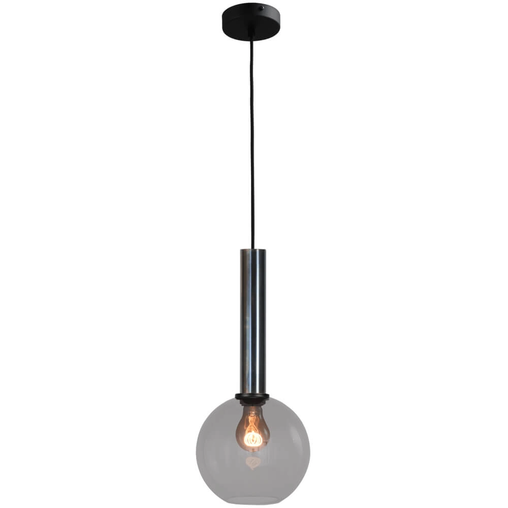Lampe suspendue Ø 20cm Bella 2 Huile tachetée avec verre fumé Lampe suspendue Ø 20cm Bella 2 Huile tachetée avec verre fumé