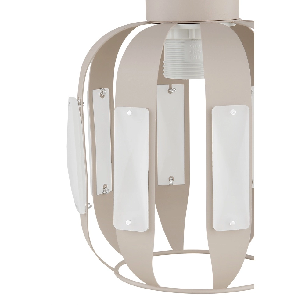 Lampe pendante de salle à manger Arlen Brun sable clair à 3 Globo 9007371583560