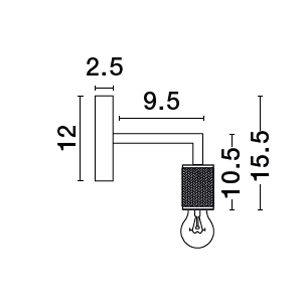 Applique murale minimaliste Royal or Lyora 5212017436085