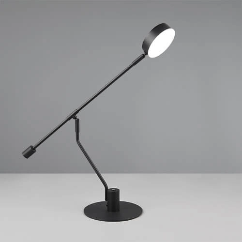 Lampe de bureau LED Manduro noir Trio 4017807615999