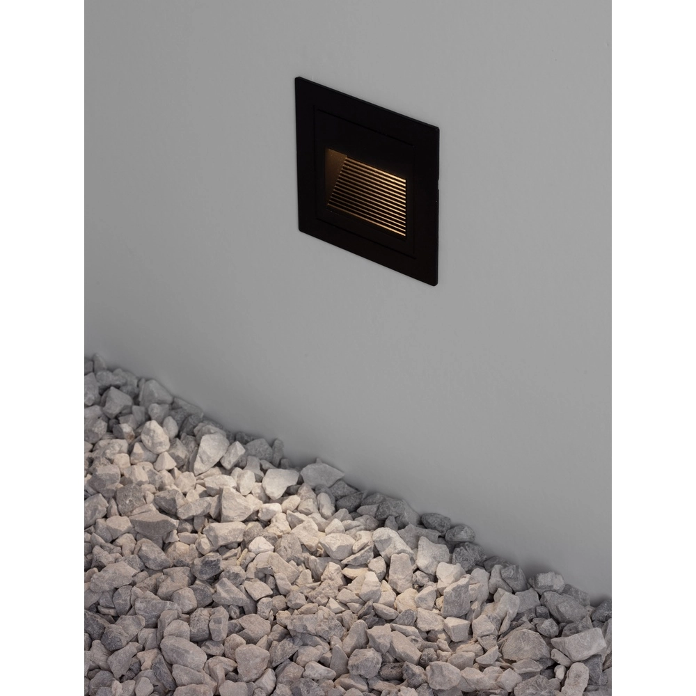 Luminaire encastré carré Mono noir Luminaire encastré carré Mono noir