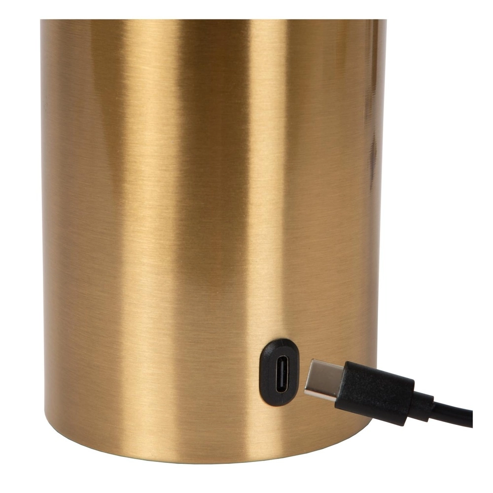 Lampe de table rechargeable Vivo Or Lucide 5411212520845