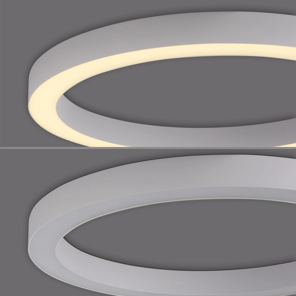 Lampe de plafond LED élégante Pure Lines Round Ø 50cm - blanc Paul Neuhaus 4012248395806