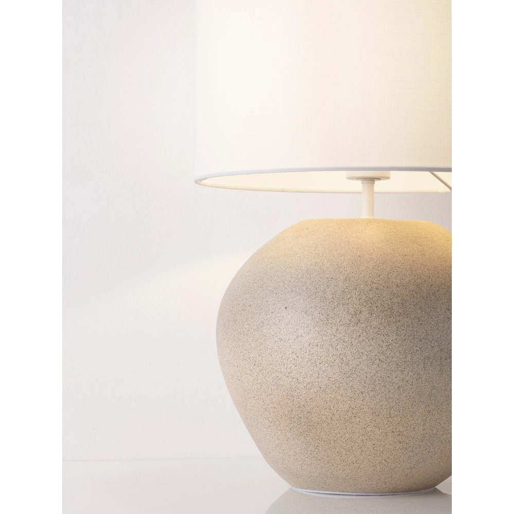 Lampe de table Mizu crème avec capuche blanche Lyora 5212017468901