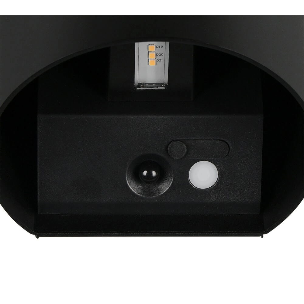 Applique murale rechargeable Genie Noir avec capteur Trio 4017807636321