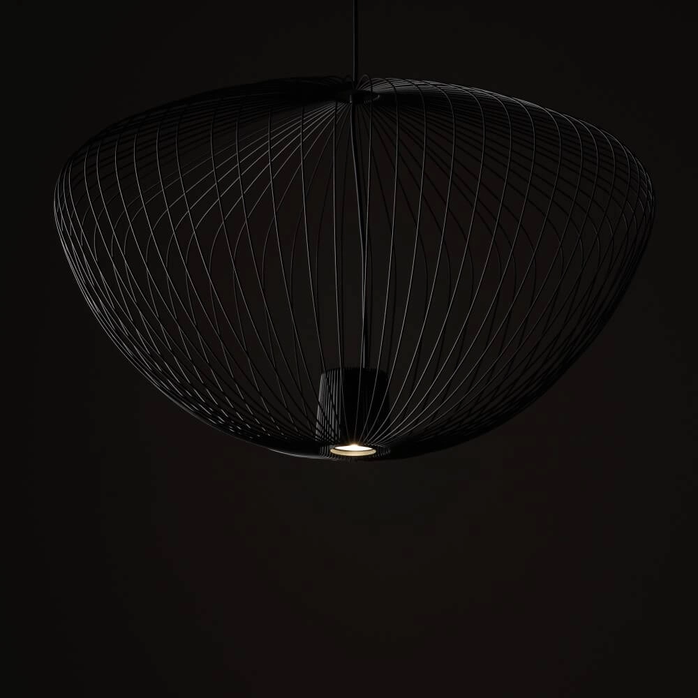 Suspension en rotin Pumpkin L Ø 70cm Lyora 5903139112529