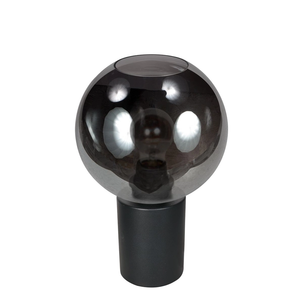 Lampe de table Bloeba boule de verre fumé Ø 20cm Steinhauer 8712746181159
