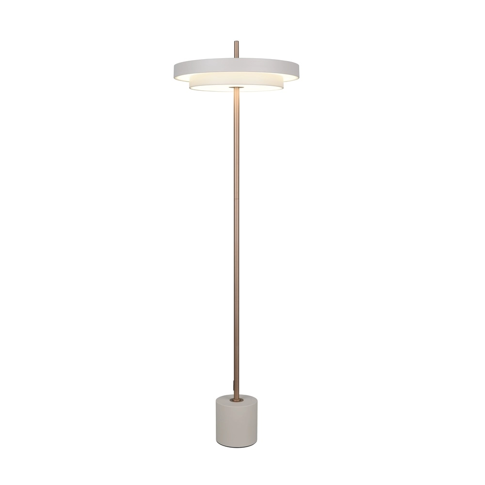 Lampadaire moderne Keaton blanc Trio 4017807655933