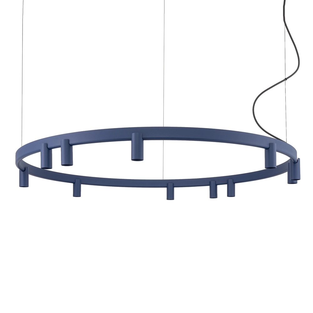 Lampe pendante de conception Fourty bleu marine Ø 116cm
