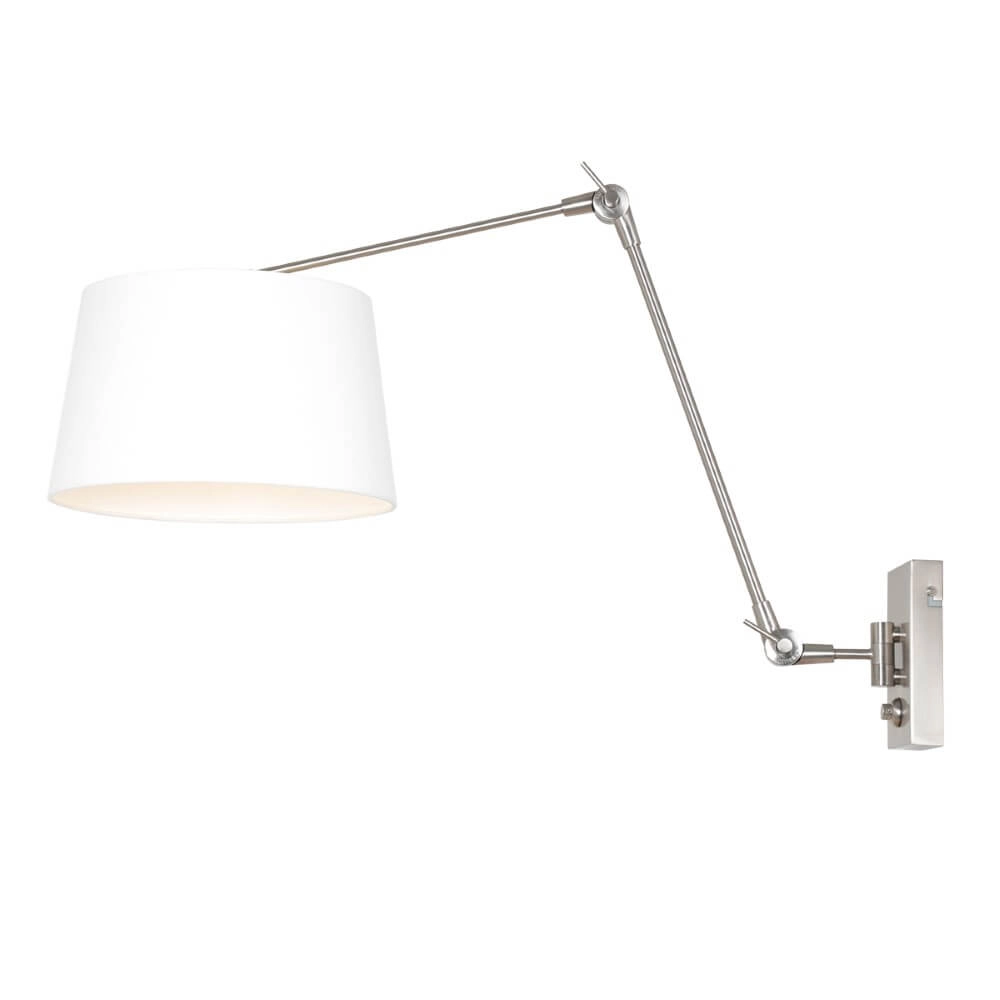 Lampe de table abat-jour Gramineus blanc avec capuche