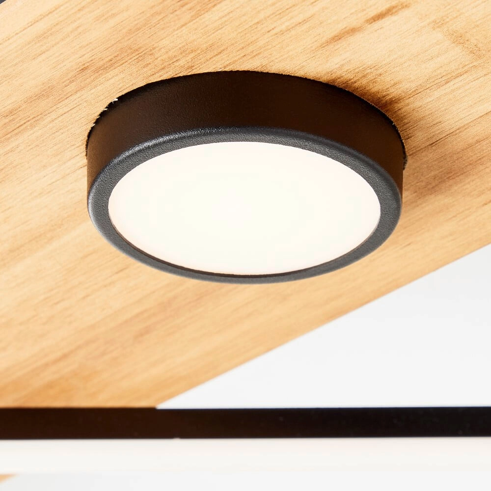 Plafonnier LED en bois Woodbridge S Brilliant 4004353409691