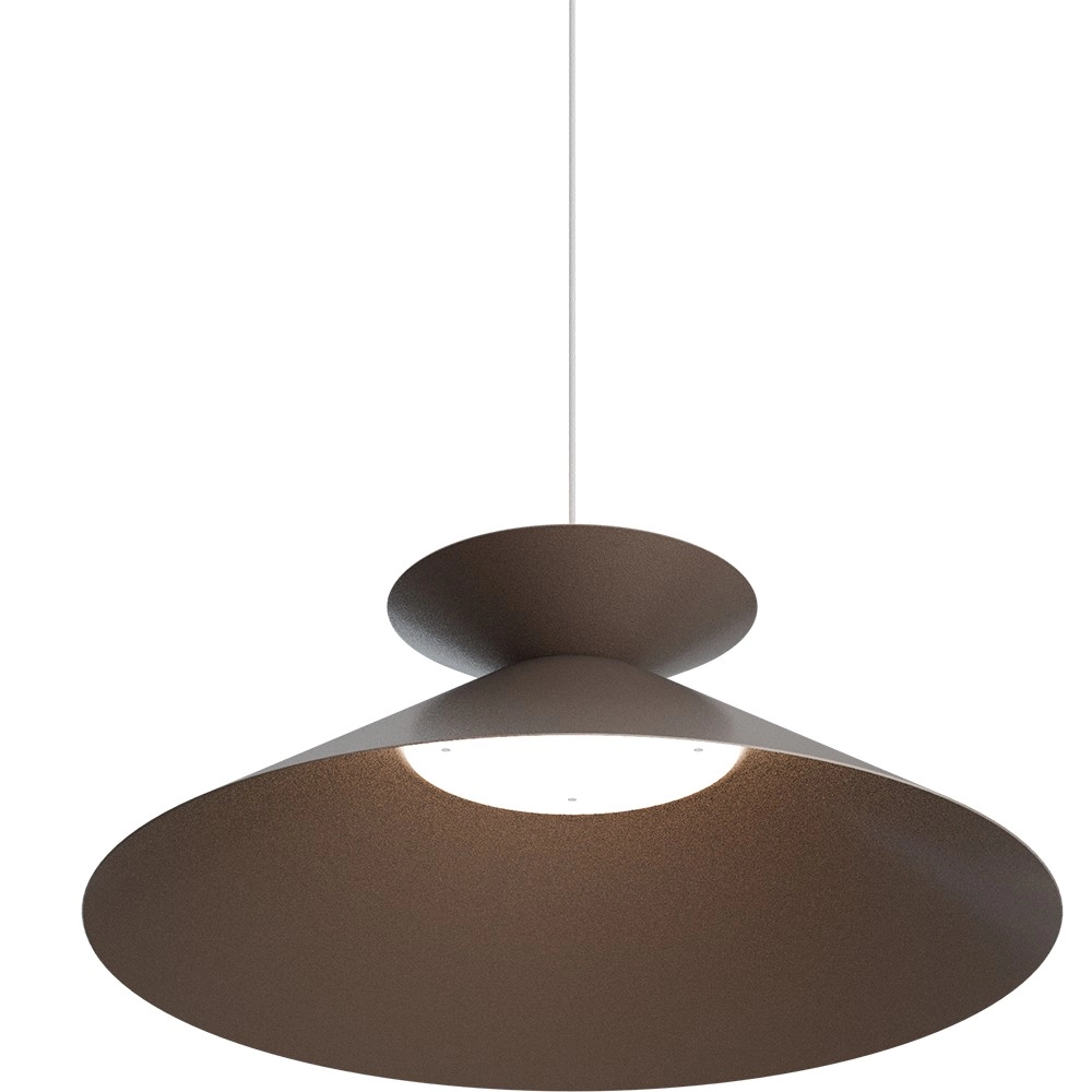 Lampe suspendue Ceppo brun cacao Ø 45cm avec lumière vers l’extérieur Masterlight 8718121389646