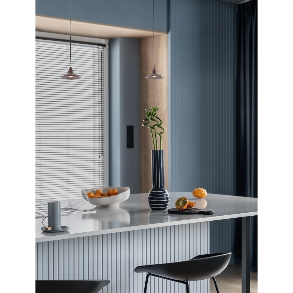 Suspension Dro Design élégant brun café Lyora 5212017445353