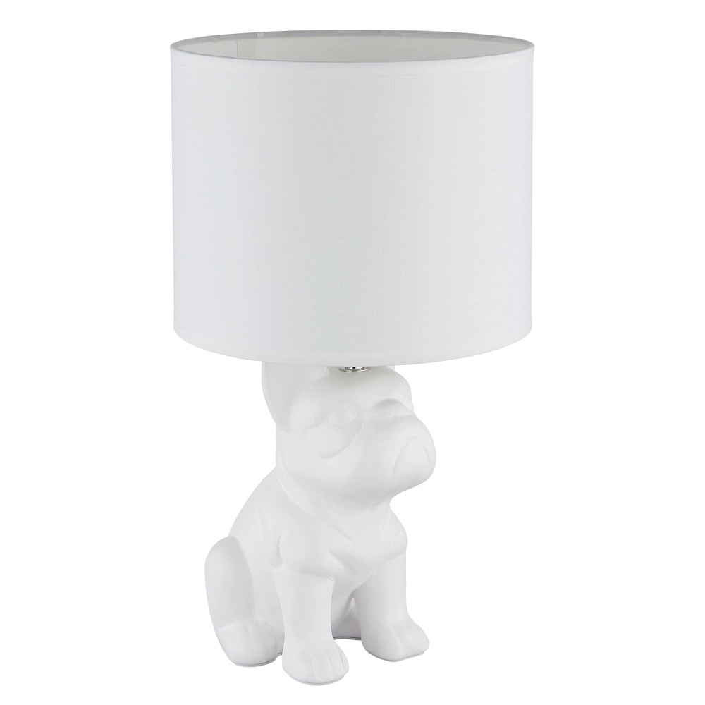 Lampe de table Dogo Blanc chien avec bonnet Globo 9007371569687