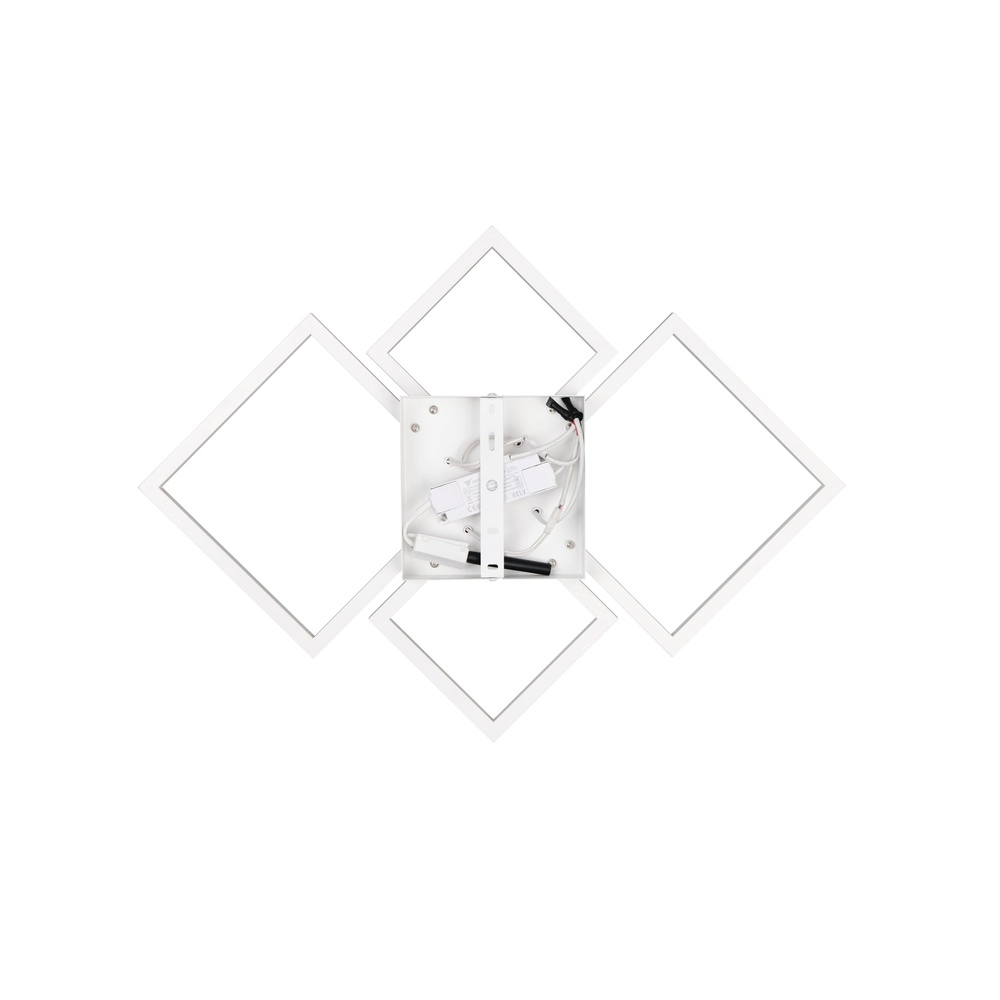 Lampe de plafond moderne Quilo Blanc carré Trio 4017807704235