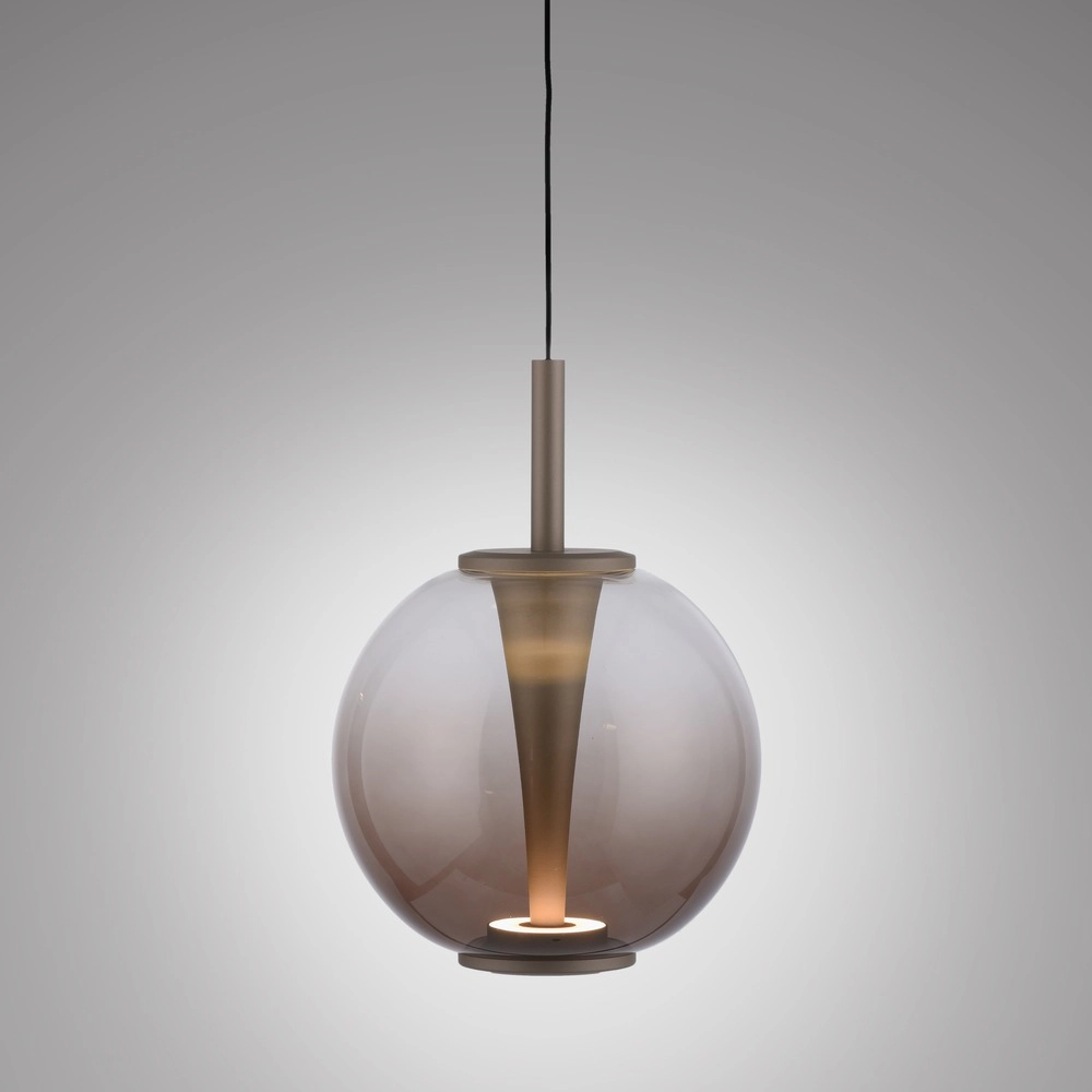 Suspension LED Pure Infinity avec verre ambré - Ø 18cm Paul Neuhaus 4012248399040