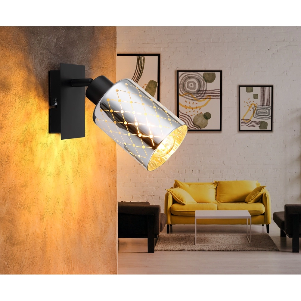 Lampe murale de conception Alonso Noir Globo 9007371578245